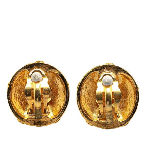 CHANEL Gold Coco Mark Earrings - Picture 2 of 3